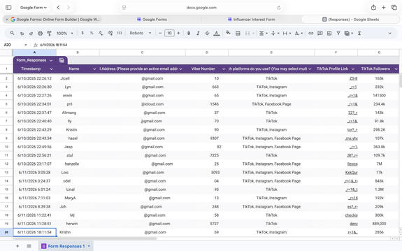 Google Sheets